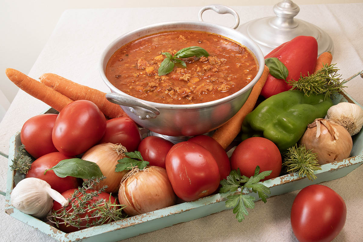 boloñesa con chorizo