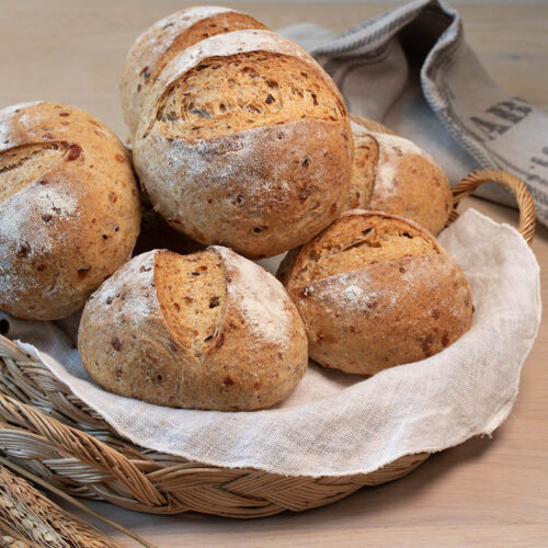 panecillos de salami y queso