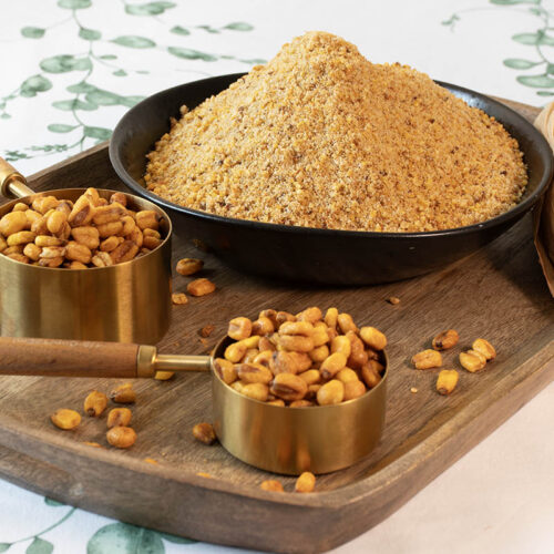 Pan rallado casero con maíz frito