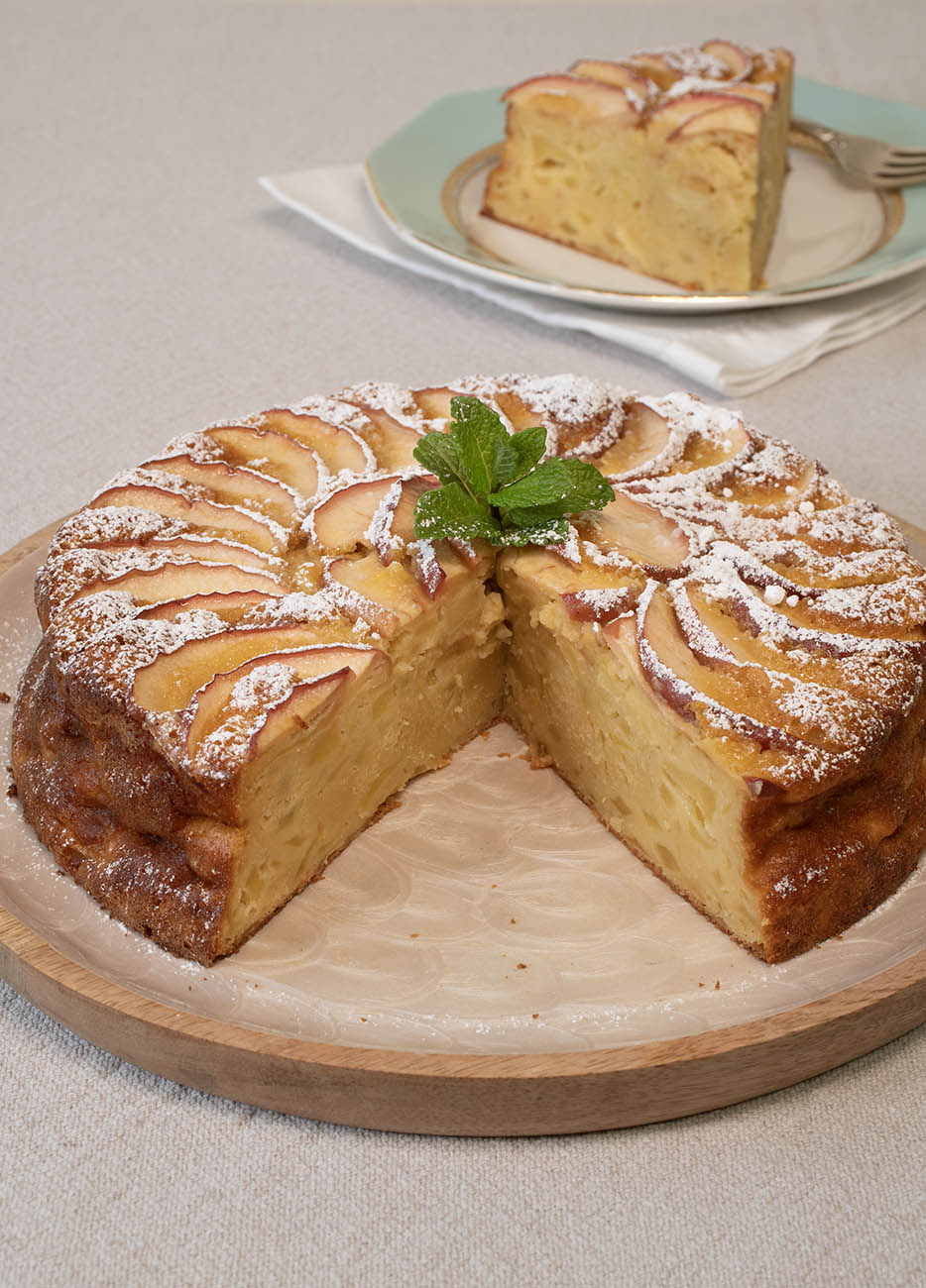 TARTA CREMOSA DE MANZANA 