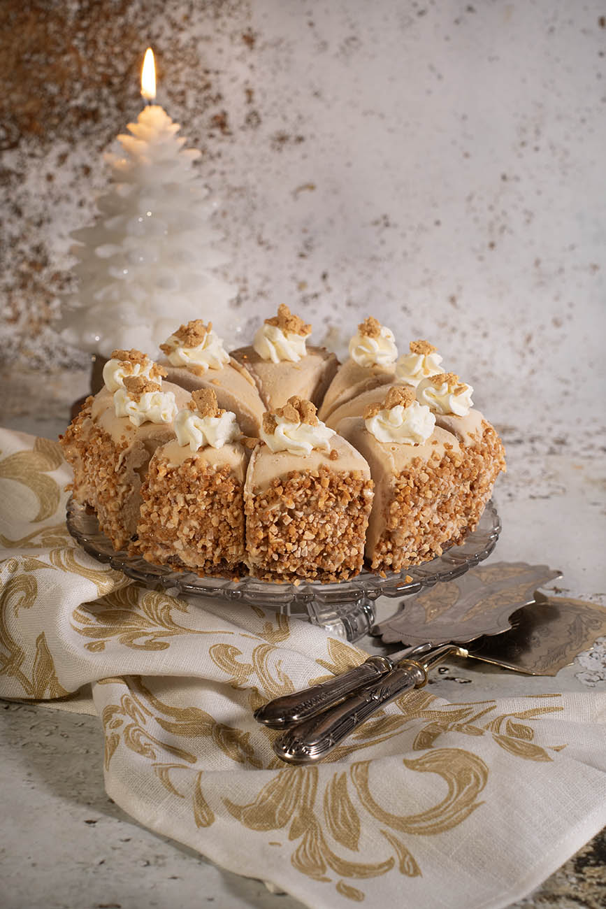 tarta helada de turron