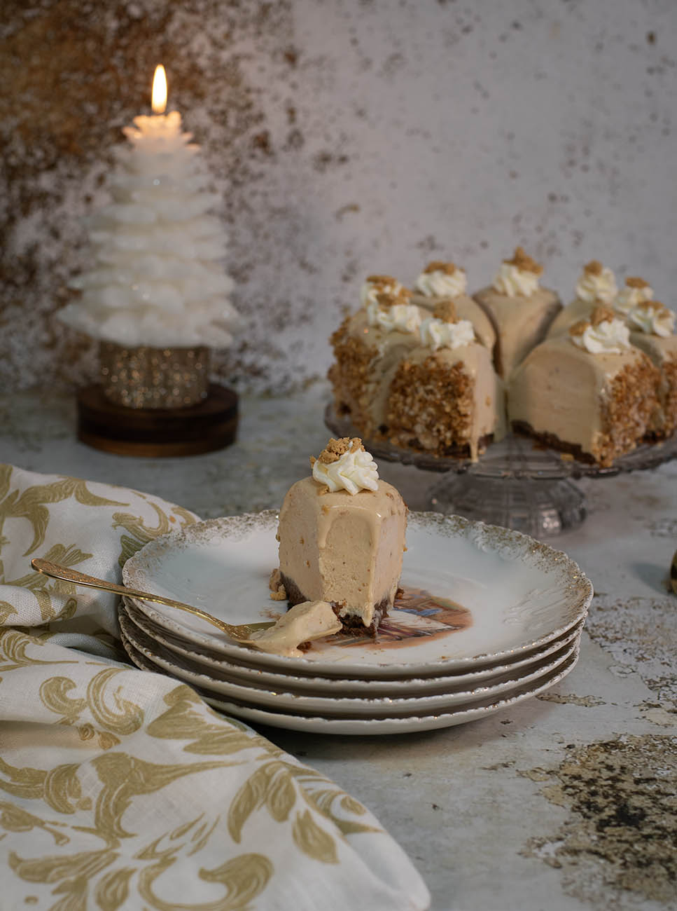 tarta helada de turron