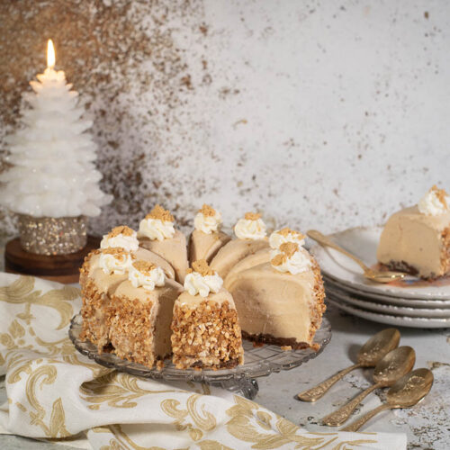 tarta helada de turron