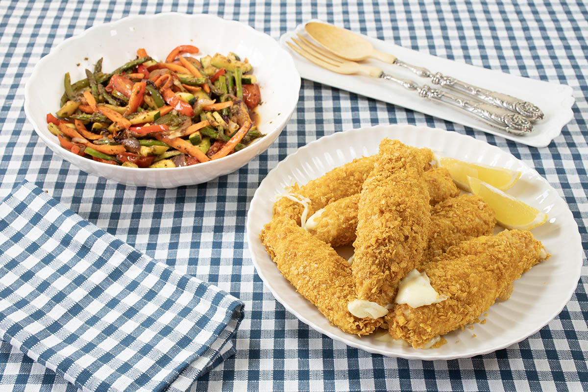 VERDURAS Y POLLO EN AIRFRYER