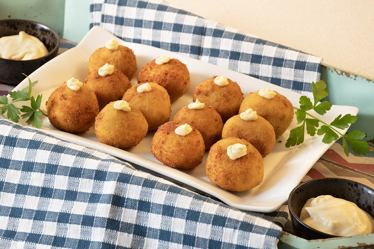 croquetas pollo asado relleno