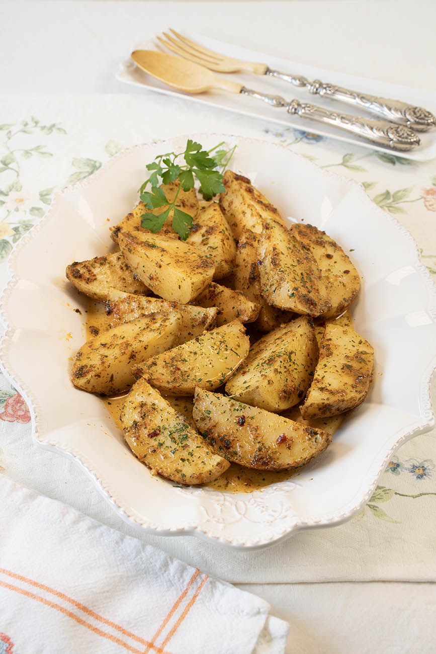 Patatas especiadas al microondas fáciles y rápidas