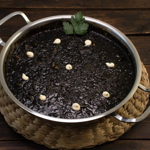 arroz negro con choco