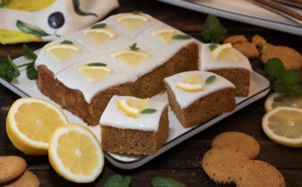Brownie de limón sin harina con galletas sin gluten