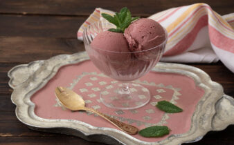 helado de cerezas