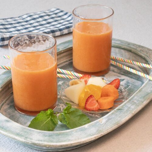 Batido de Melón, Fresas y Naranja: Fresco, Saludable y Repleto de Vitaminas.