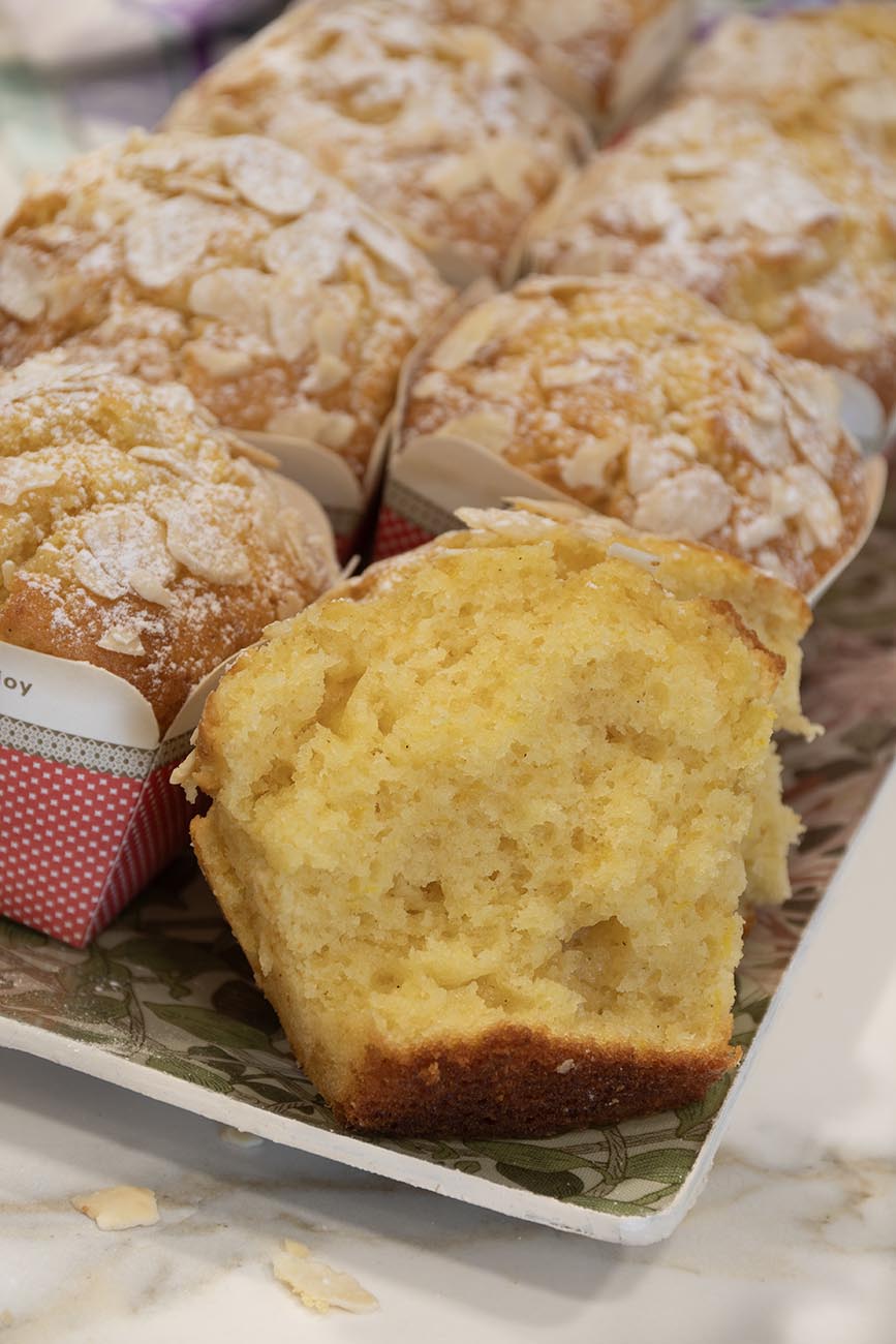 Bizcochitos de ricotta, naranja y almendra
